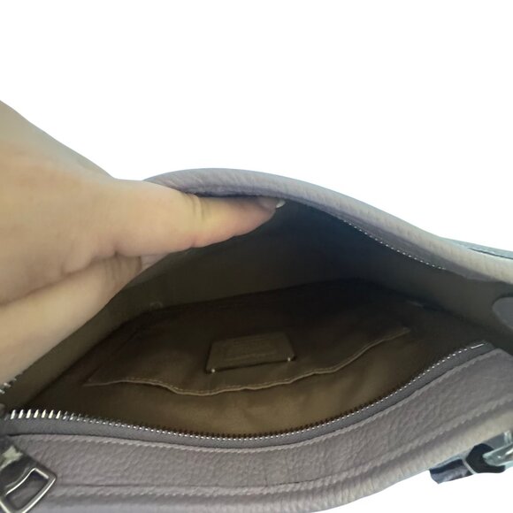 Coach Signature Dempsey Soft Lilac Crossbody Purse Handbag - Picture 11 of 16